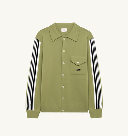KNITTED VISCOSE SHIRT JACKET MAN - AUTRY Great Value