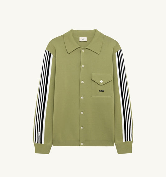 KNITTED VISCOSE SHIRT JACKET MAN - AUTRY Great Value