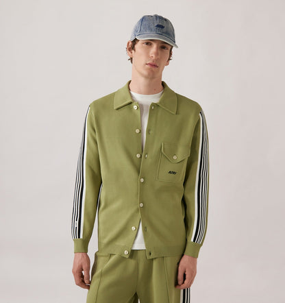 KNITTED VISCOSE SHIRT JACKET MAN - AUTRY Great Value