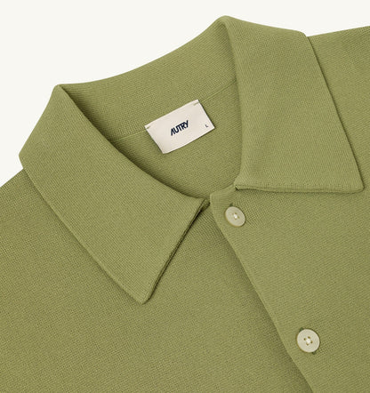 KNITTED VISCOSE SHIRT JACKET MAN - AUTRY Great Value