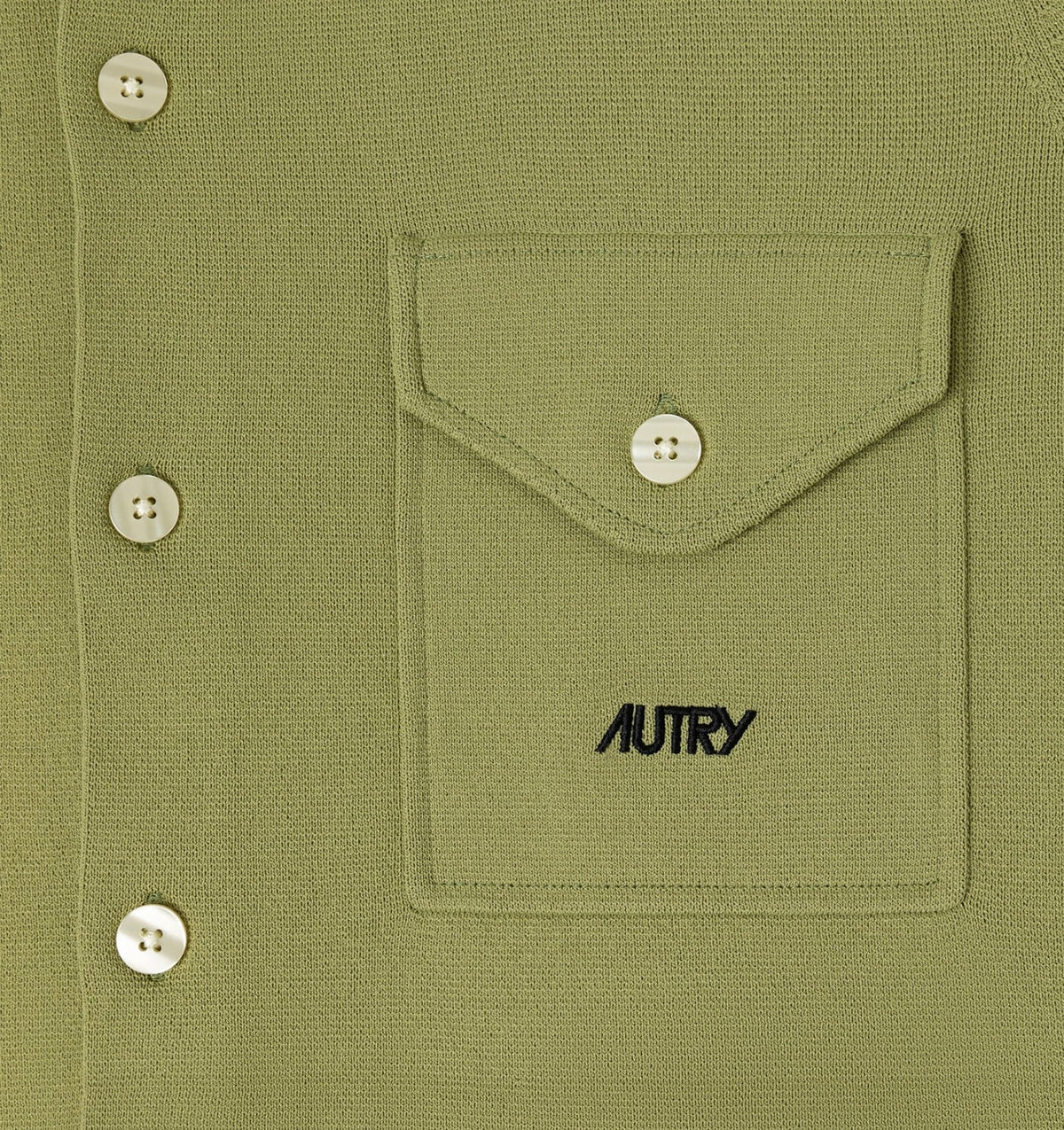 KNITTED VISCOSE SHIRT JACKET MAN - AUTRY Great Value
