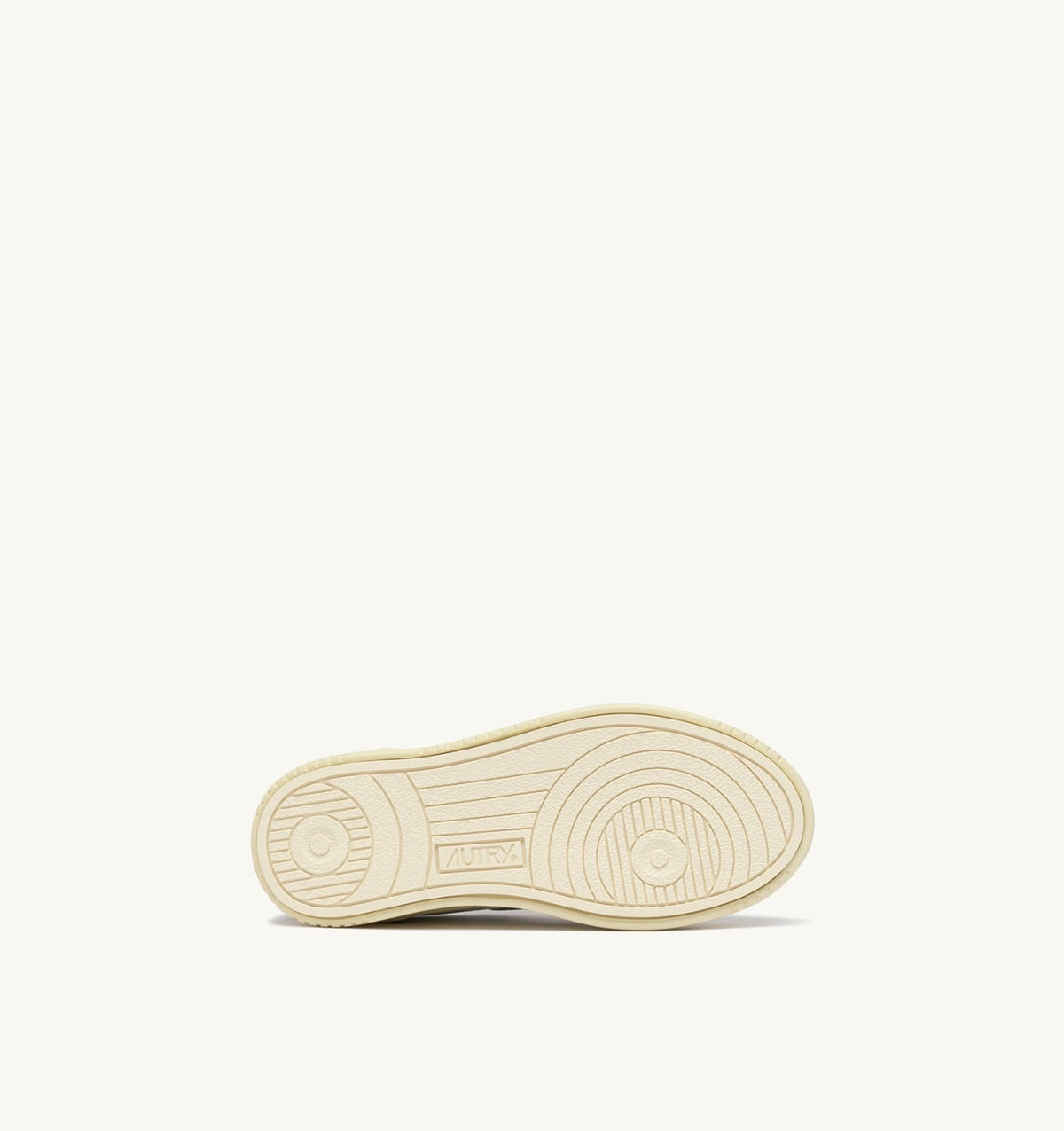 MEDALIST KIDSTRIPES SNEAKERS IN WHITE LEATHER AND GREEN AND SAND SUEDE - AUTRY Quality