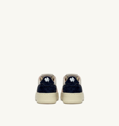 MEDALIST KIDS LOW SNEAKERS IN SUEDE COLOR ATLANTIC WHITE AND ROSEMARY - AUTRY Everyday