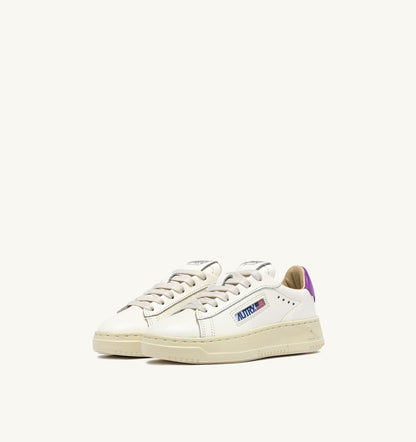 SNEAKERS DALLAS KIDS LOW IN MARSHMALLOW AND DEWBERRY LEATHER - AUTRY Value