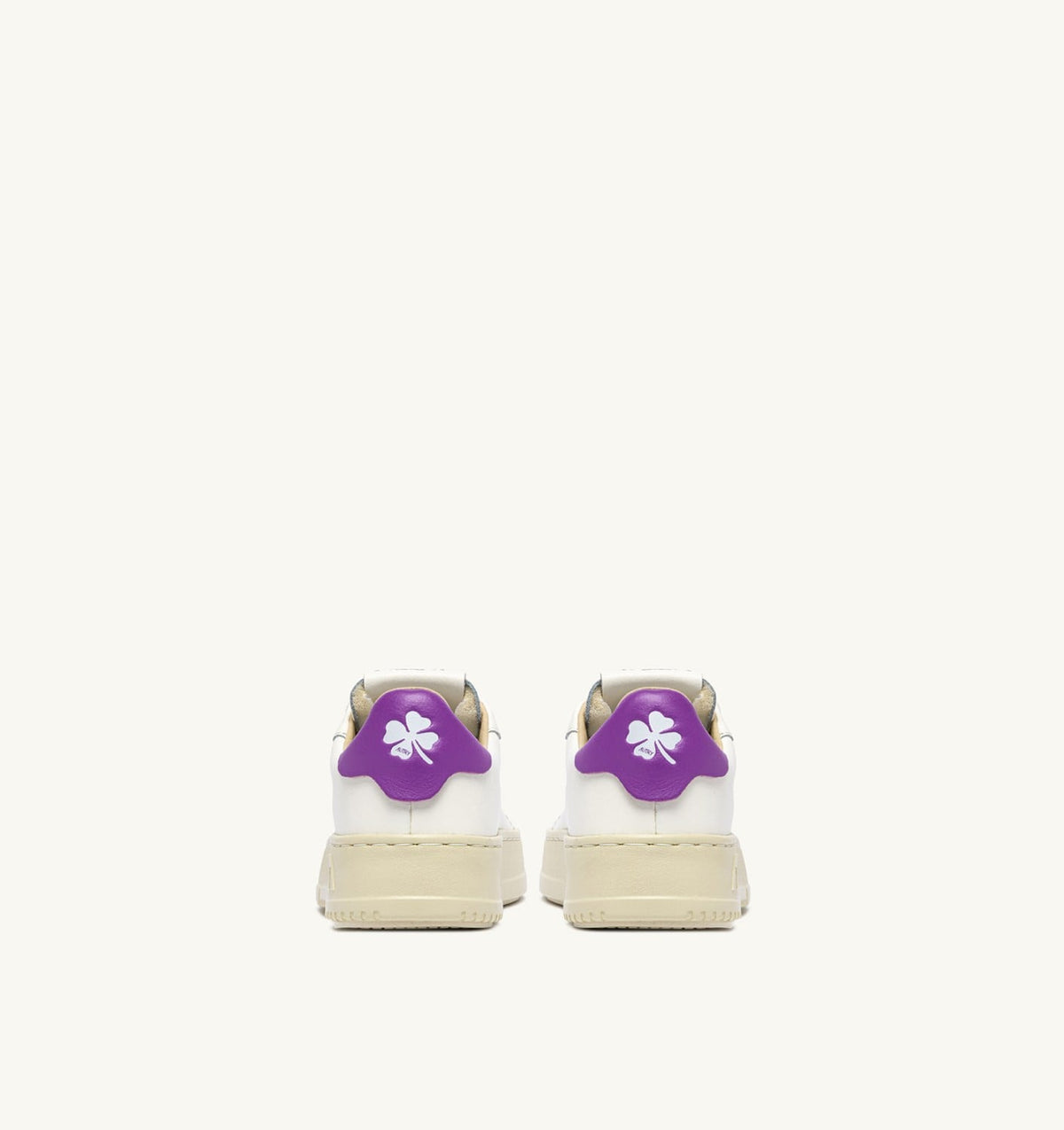SNEAKERS DALLAS KIDS LOW IN MARSHMALLOW AND DEWBERRY LEATHER - AUTRY Value