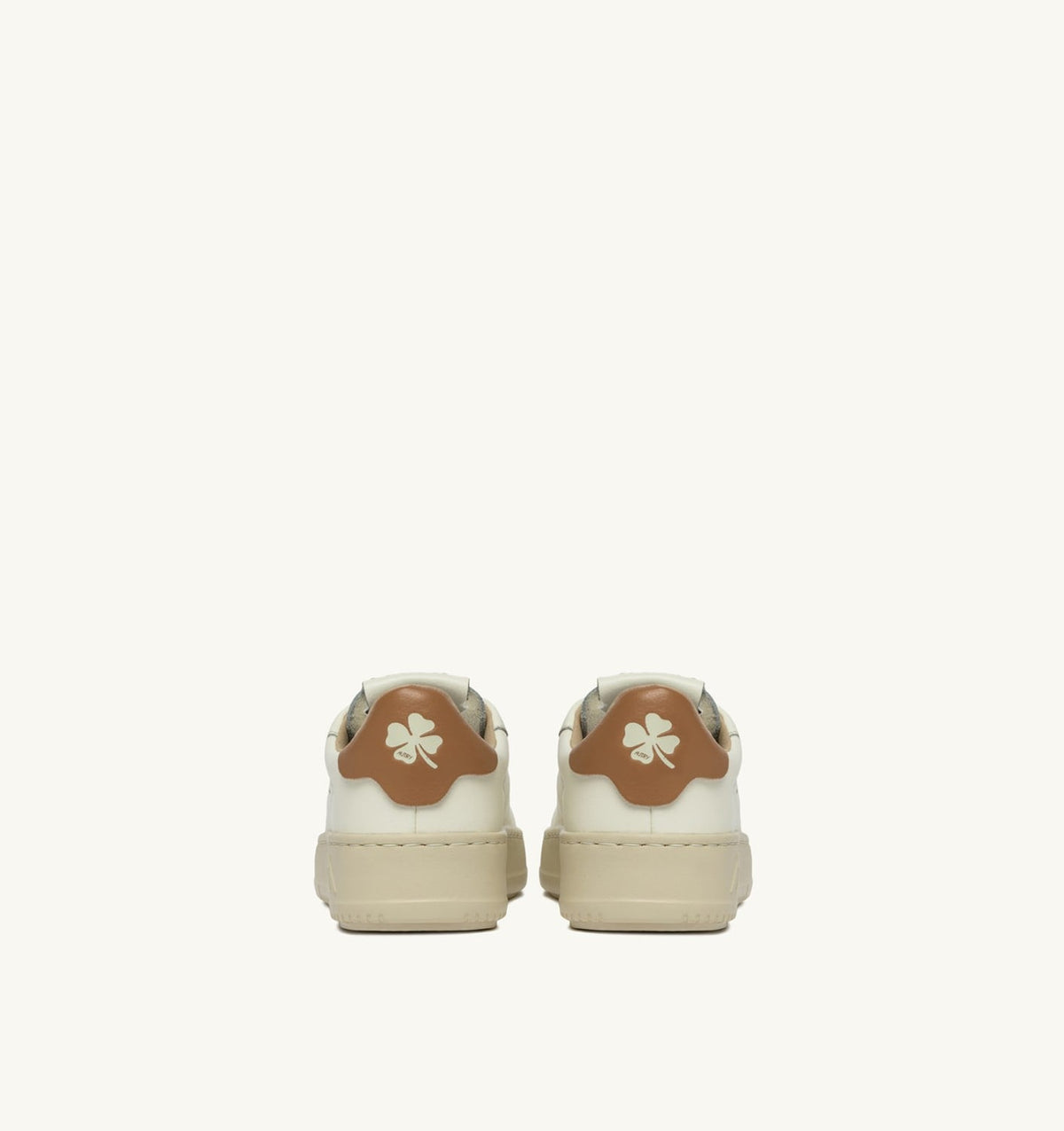 DALLAS KIDS KIDS LOW SNEAKERS IN LEATHER COLOR MARSHMALLOW AND BROWN SUGAR - AUTRY Quality