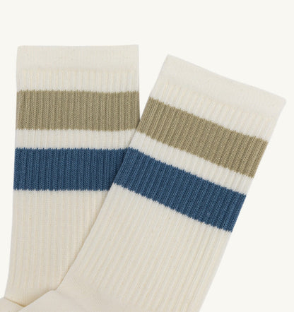 STRIPED JACQUARD LOGO SOCKS KIDS - AUTRY Value