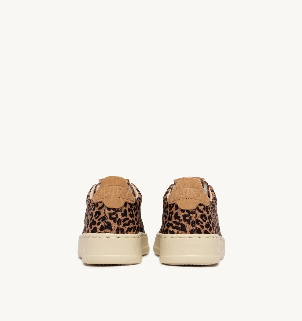 MEDALIST EASEKNIT LOW SNEAKERS IN 'LEOPARD PRINT' BROWN AND BEIGE KNIT - AUTRY Essential