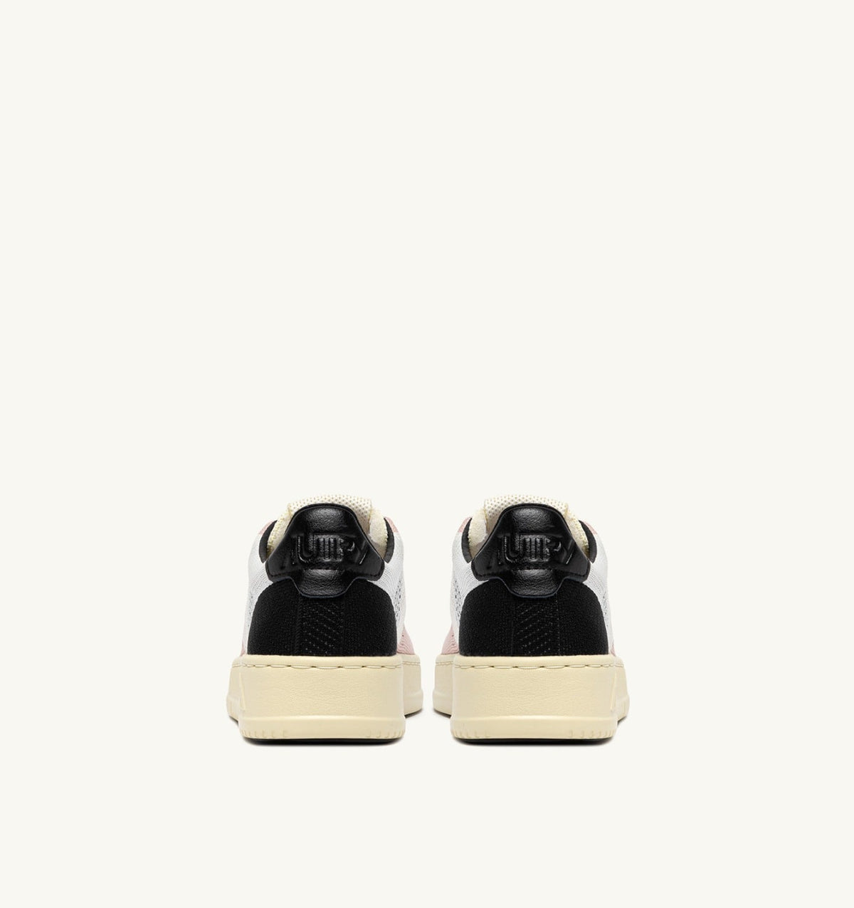 MEDALIST EASEKNIT LOW SNEAKERS IN IVORY WHITE BLACK AND POWDER KNIT - AUTRY Great Value