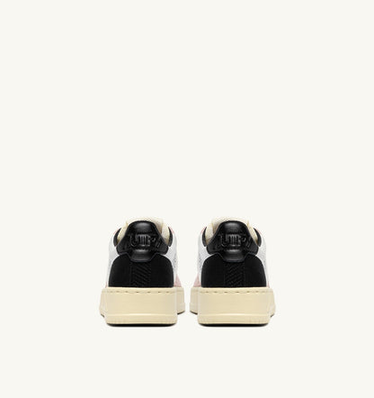 MEDALIST EASEKNIT LOW SNEAKERS IN IVORY WHITE BLACK AND POWDER KNIT - AUTRY Great Value