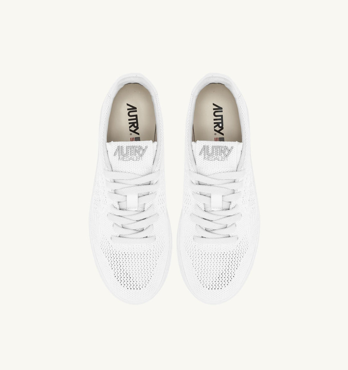 MEDALIST EASEKNIT LOW SNEAKERS IN WHITE KNIT - AUTRY Latest
