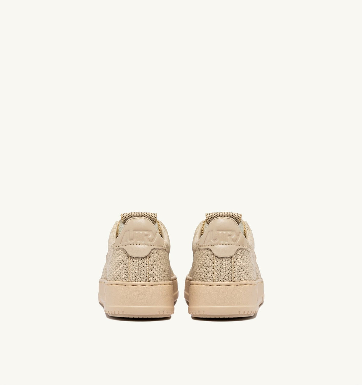 MEDALIST EASEKNIT LOW SNEAKERS IN CREME BRULEE KNIT - AUTRY Quality