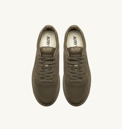 MEDALIST EASEKNIT LOW SNEAKERS IN COVERT GREEN KNIT - AUTRY Classic