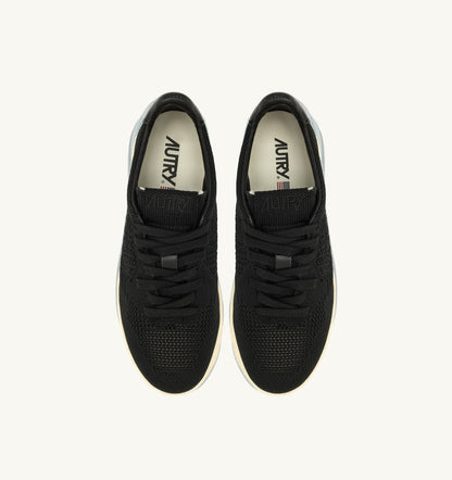 EASEKNIT MEDALIST LOW SNEAKERS IN BLACK COLOR KNIT - AUTRY Essential