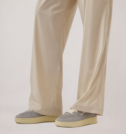 MEDALIST EASEKNIT LOW SNEAKERS IN SILVER-TONE KNIT - AUTRY Quality
