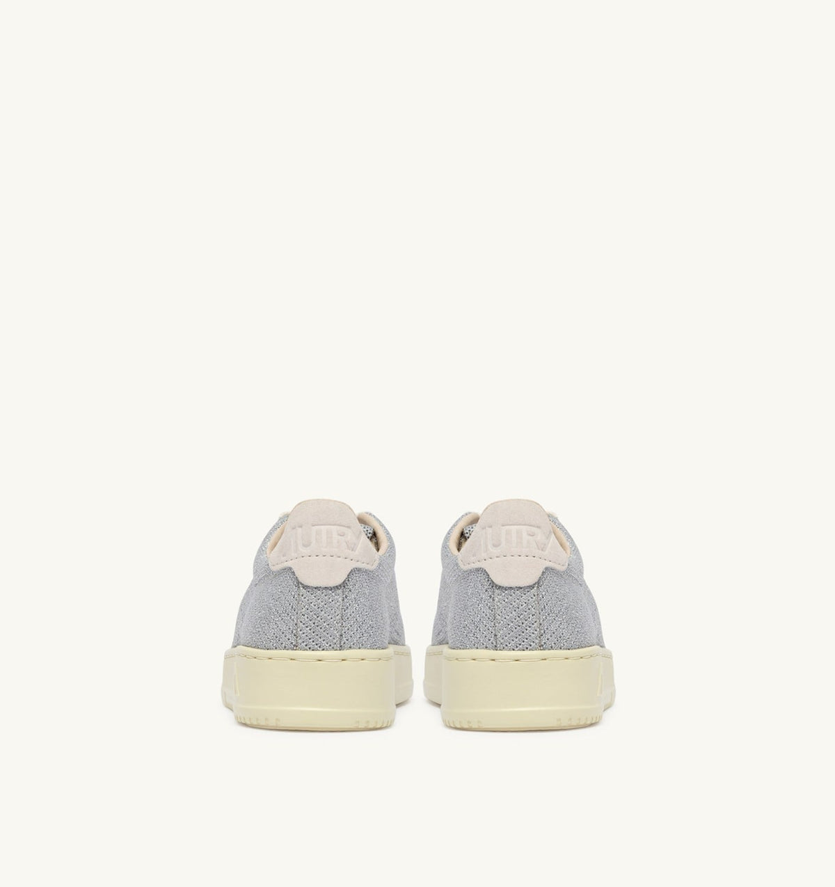 MEDALIST EASEKNIT LOW SNEAKERS IN SILVER-TONE KNIT - AUTRY Quality