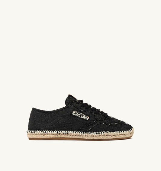 SANDY ESPADRILLES IN BLACK CANVAS - AUTRY Quality