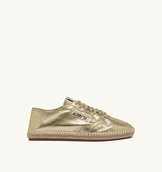 SANDY ESPADRILLES IN GOLD CANVAS - AUTRY Everyday