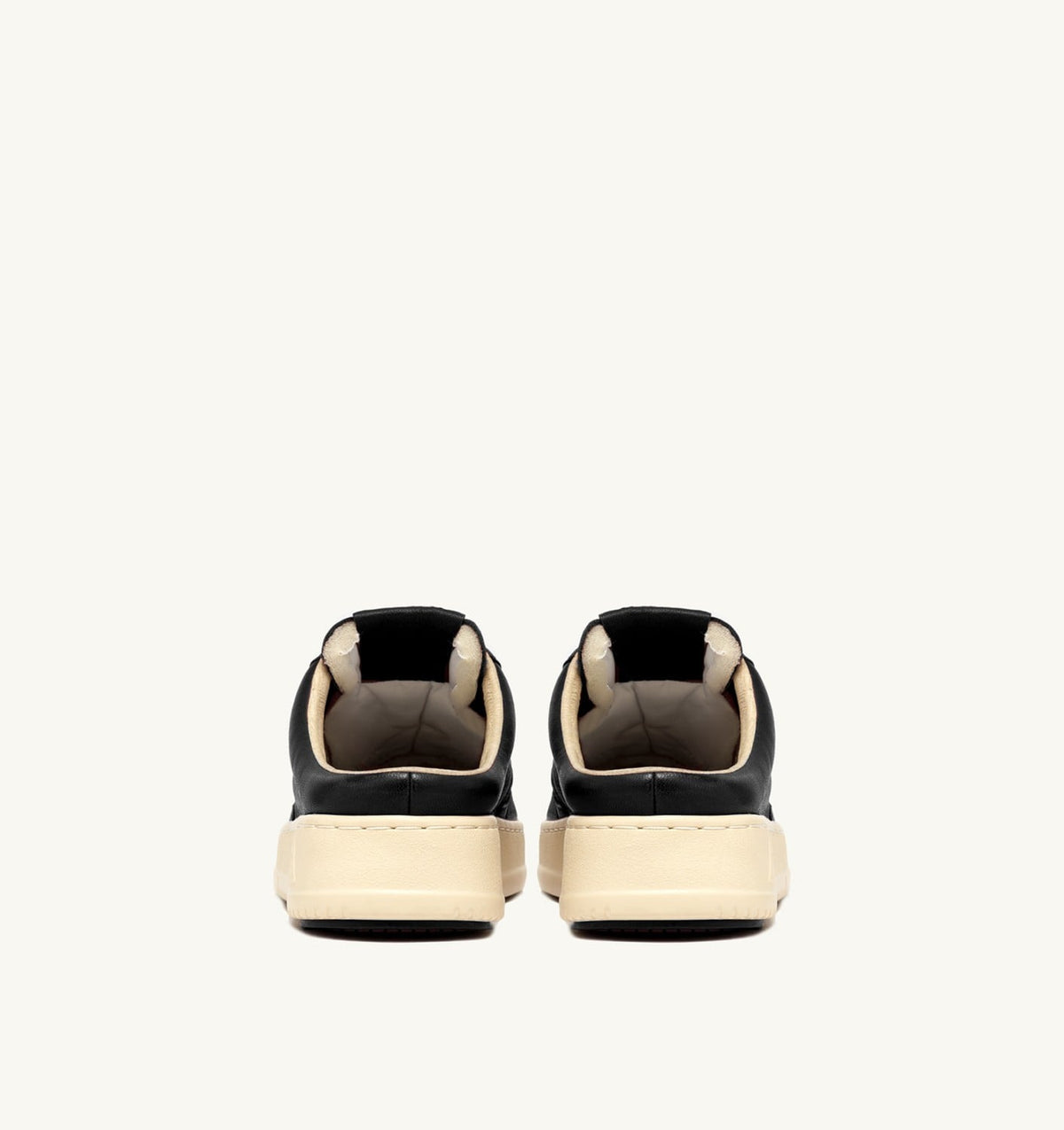 MEDALIST MULE SNEAKERS IN NAPA LEATHER COLOR BLACK - AUTRY Classic