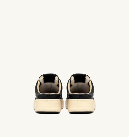 MEDALIST MULE SNEAKERS IN NAPA LEATHER COLOR BLACK - AUTRY Classic