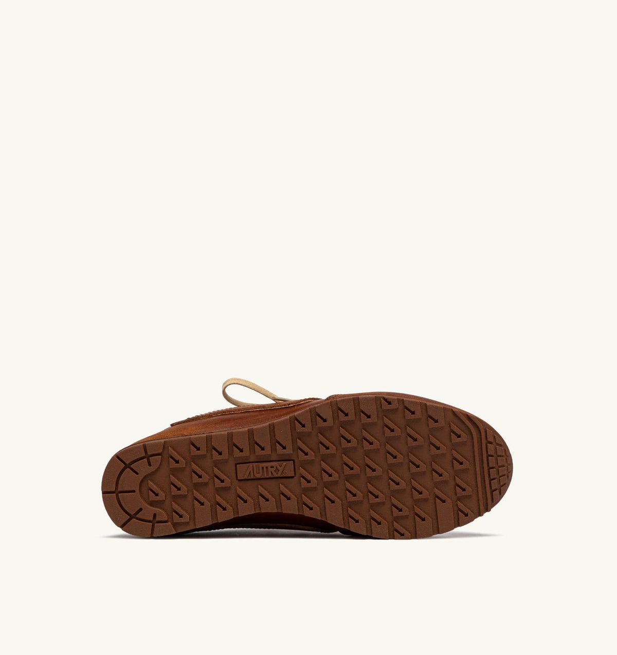 WINDSPIN MULE SNEAKERS IN SHIRT BUFF AND AZURE LEATHER - AUTRY Great Value