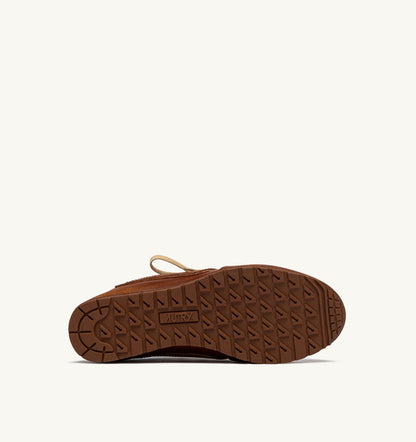 WINDSPIN MULE SNEAKERS IN SHIRT BUFF AND AZURE LEATHER - AUTRY Great Value