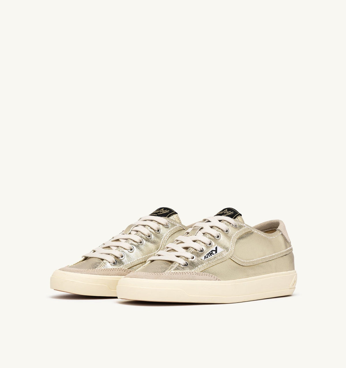 WINDSCAPE LOW SNEAKERS IN PLATINUM CANVAS - AUTRY Quality