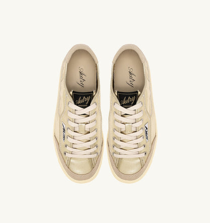 WINDSCAPE LOW SNEAKERS IN PLATINUM CANVAS - AUTRY Quality