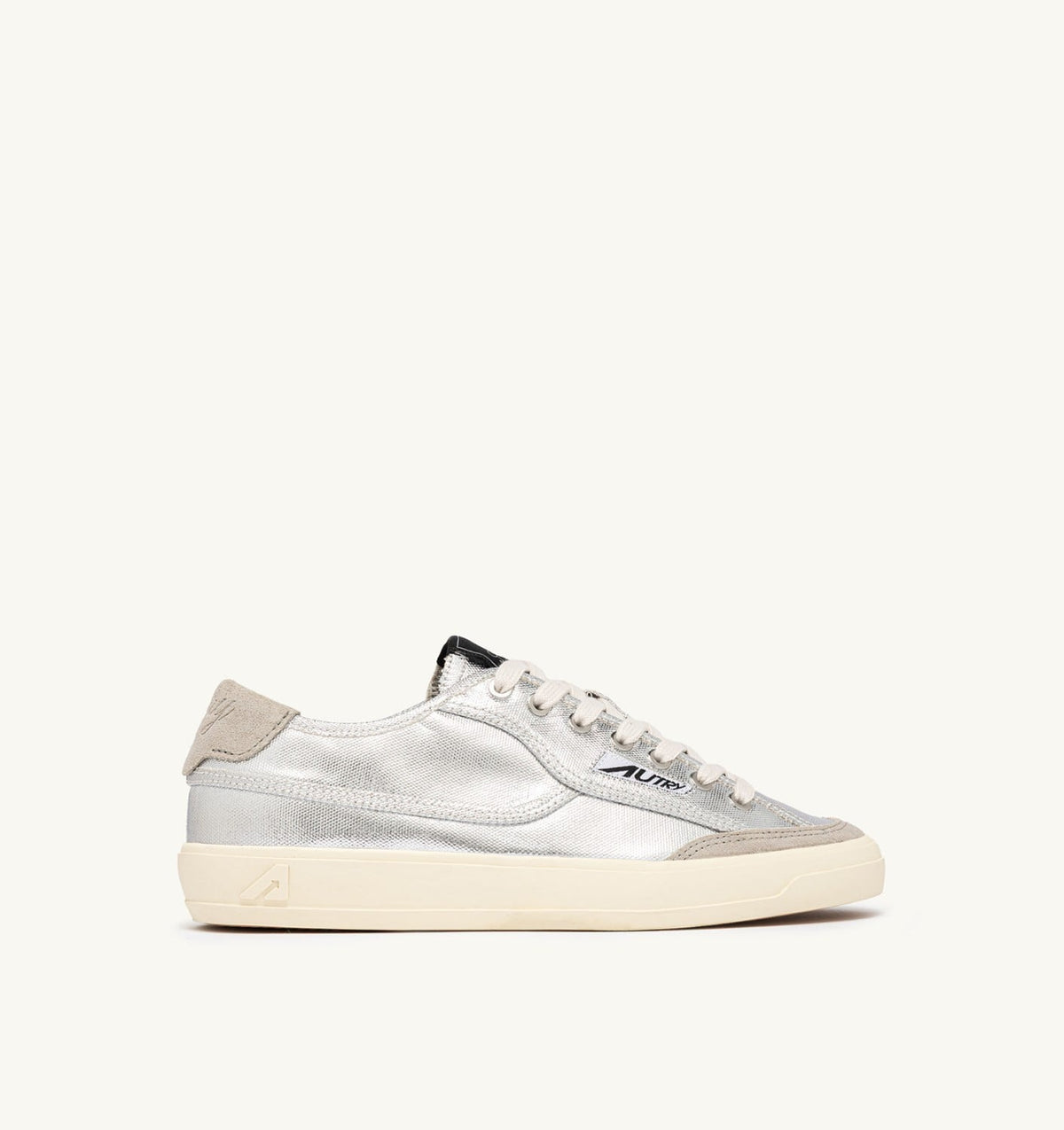 WINDSCAPE LOW SNEAKERS IN SILVER CANVAS - AUTRY Classic