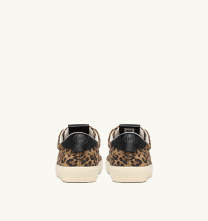 WINDSCAPE LOW SNEAKERS IN LEOPARD AND BLACK SUEDE - AUTRY Essential