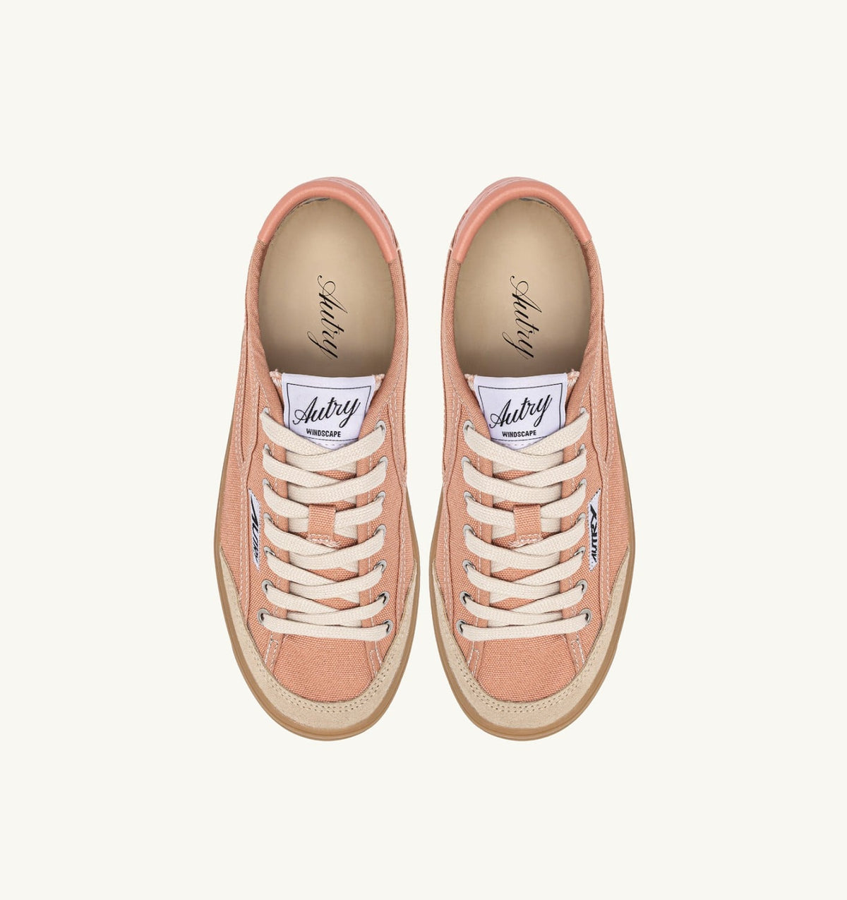 WINDSCAPE LOW SNEAKERS IN CLAY CANVAS - AUTRY Latest