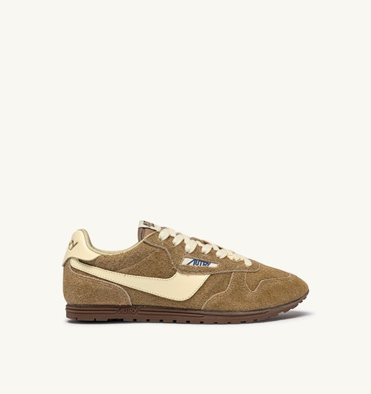 WINDSPIN SNEAKERS IN COURO AND RUTABAGA SUEDE AND LEATHER - AUTRY Latest
