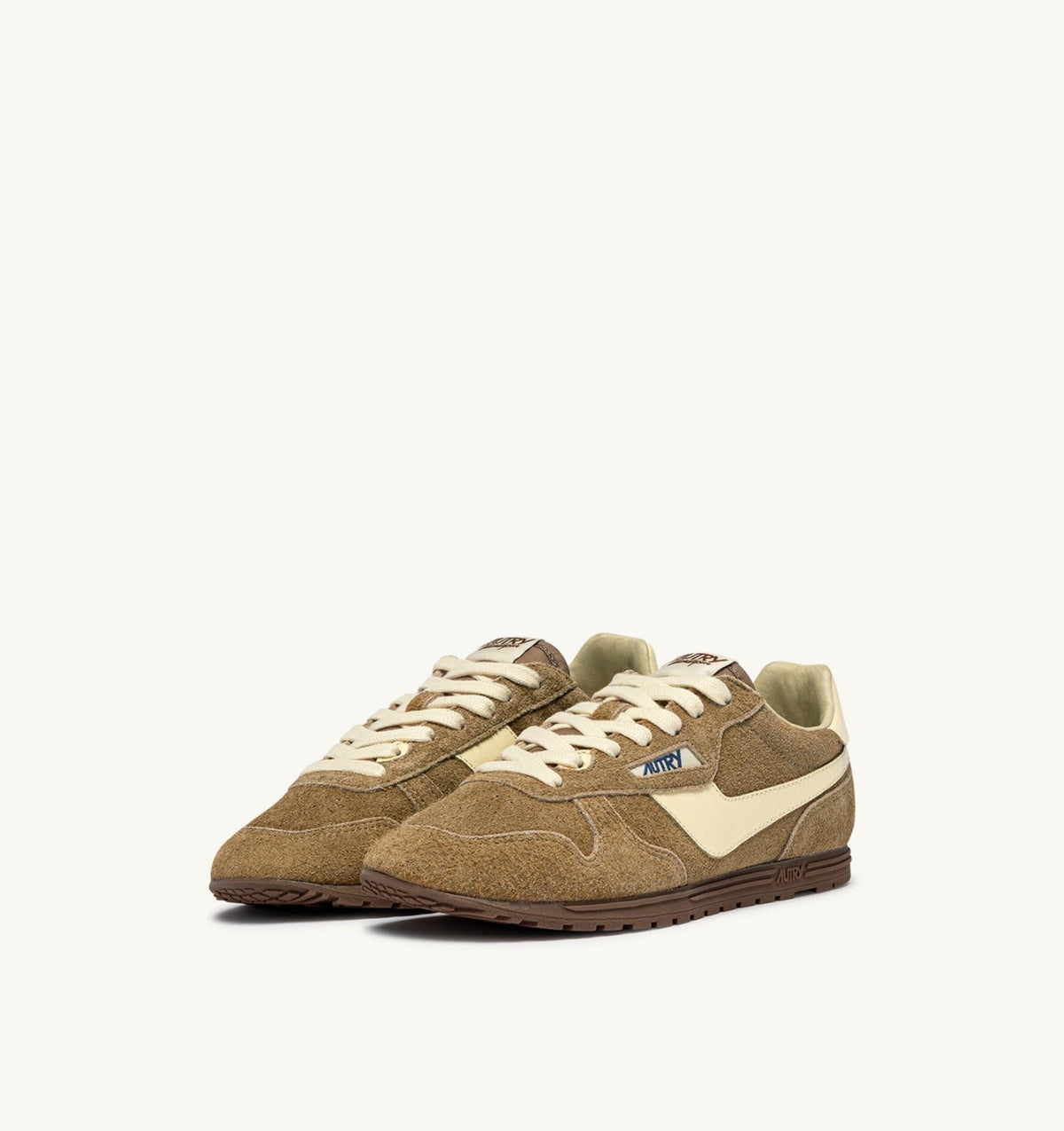 WINDSPIN SNEAKERS IN COURO AND RUTABAGA SUEDE AND LEATHER - AUTRY Latest