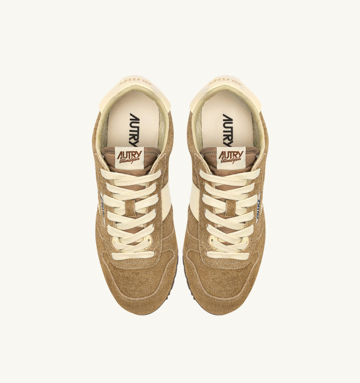 WINDSPIN SNEAKERS IN COURO AND RUTABAGA SUEDE AND LEATHER - AUTRY Latest