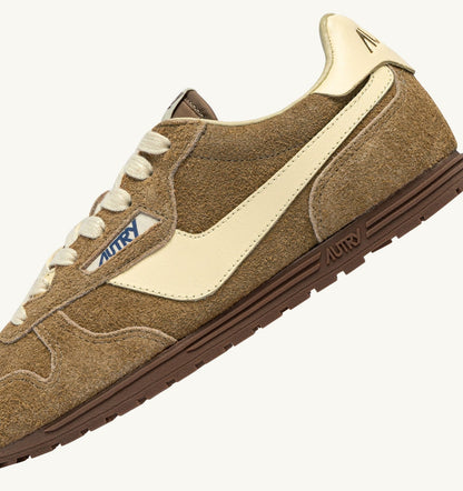 WINDSPIN SNEAKERS IN COURO AND RUTABAGA SUEDE AND LEATHER - AUTRY Latest