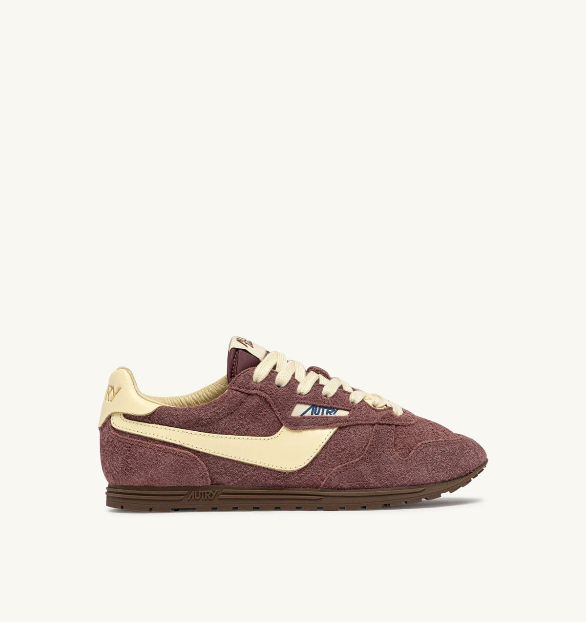 WINDSPIN SNEAKERS IN CHIANTI AND RUTABAGA SUEDE AND LEATHER - AUTRY Quality