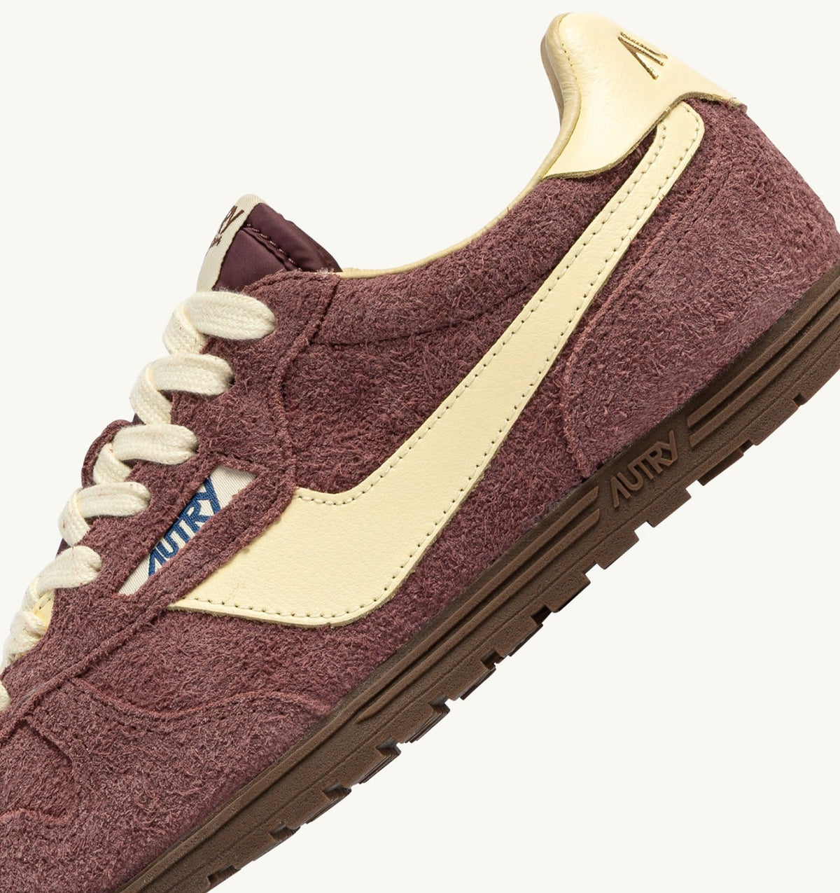 WINDSPIN SNEAKERS IN CHIANTI AND RUTABAGA SUEDE AND LEATHER - AUTRY Quality