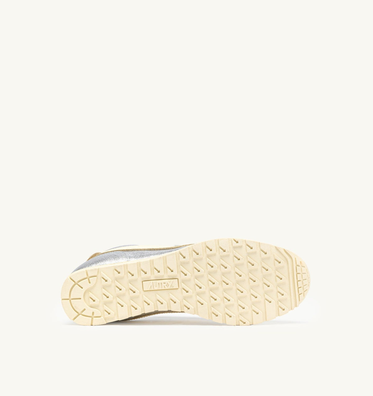 WINDSPIN SNEAKERS IN SILVER AND RUTABAGA SUEDE AND LEATHER - AUTRY Value