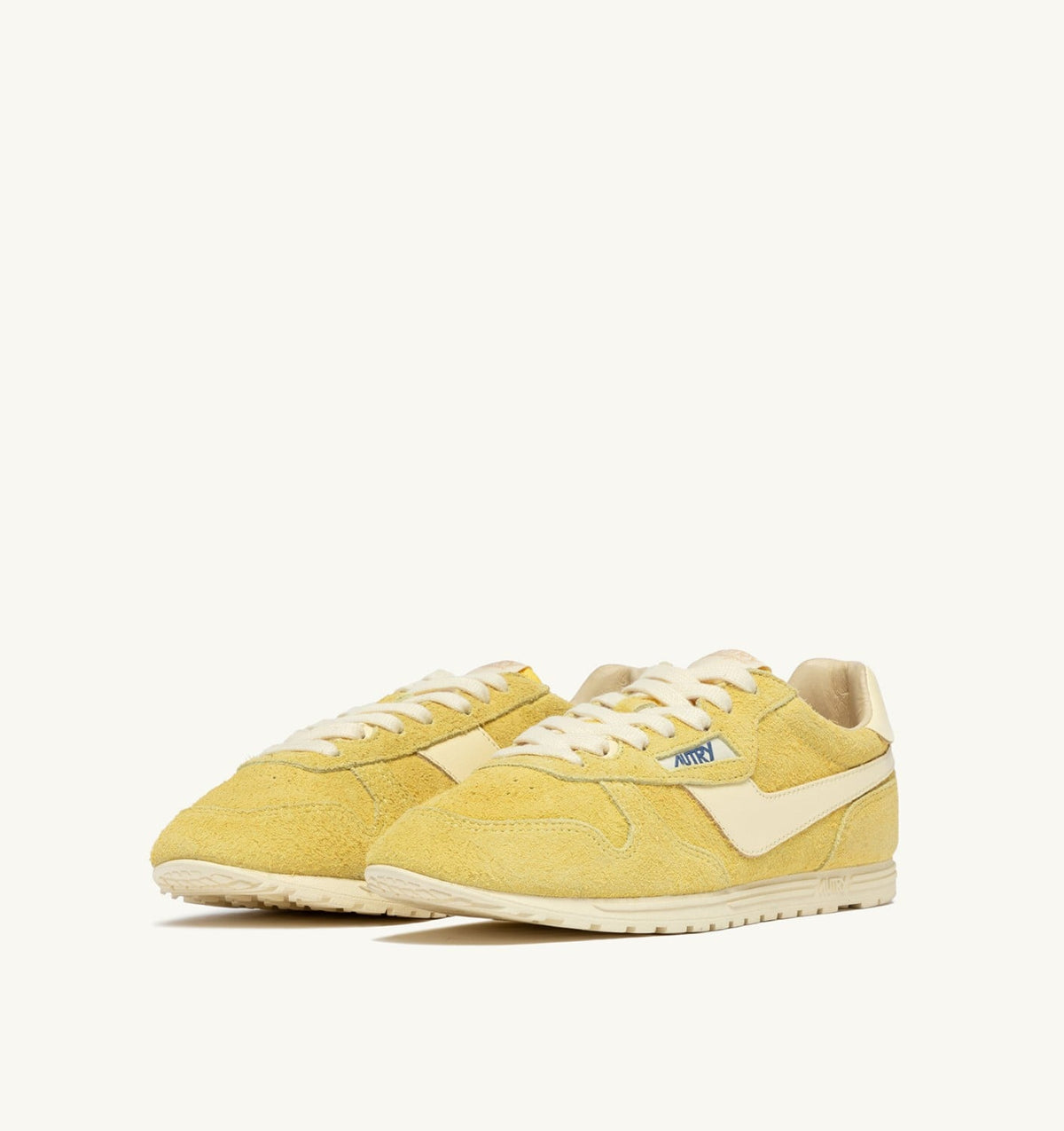 WINDSPIN SNEAKERS IN MIMOSA AND RUTABAGA SUEDE AND LEATHER - AUTRY Classic