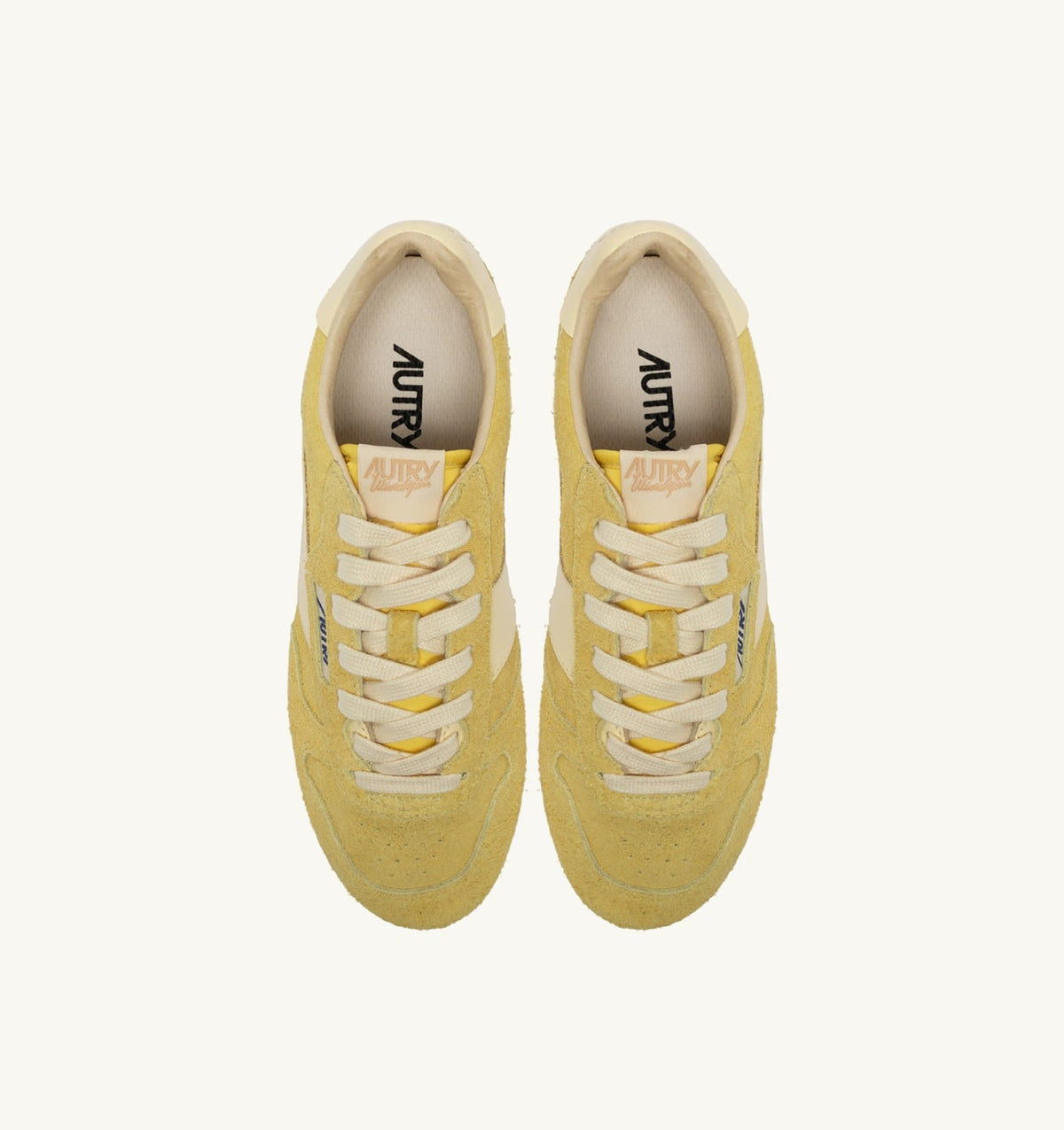 WINDSPIN SNEAKERS IN MIMOSA AND RUTABAGA SUEDE AND LEATHER - AUTRY Classic