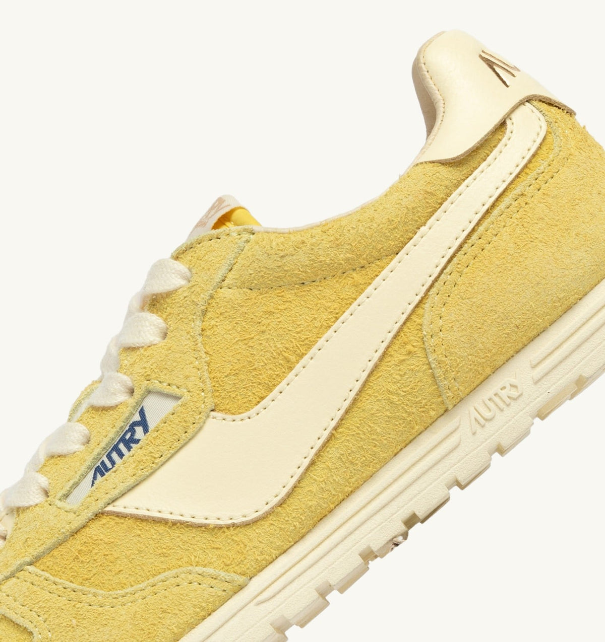 WINDSPIN SNEAKERS IN MIMOSA AND RUTABAGA SUEDE AND LEATHER - AUTRY Classic