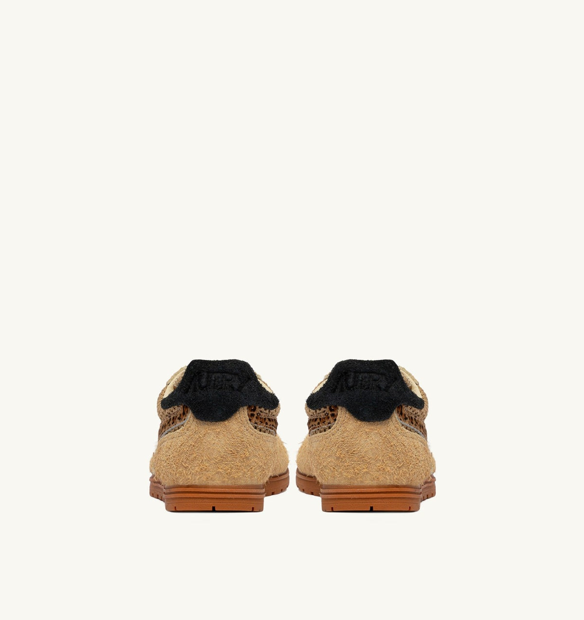 WINDSPIN SNEAKERS IN TRENCH LEOPARD AND BLACK MESH AND SUEDE - AUTRY Value