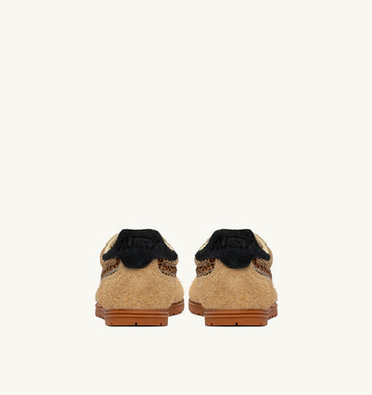 WINDSPIN SNEAKERS IN TRENCH LEOPARD AND BLACK MESH AND SUEDE - AUTRY Value