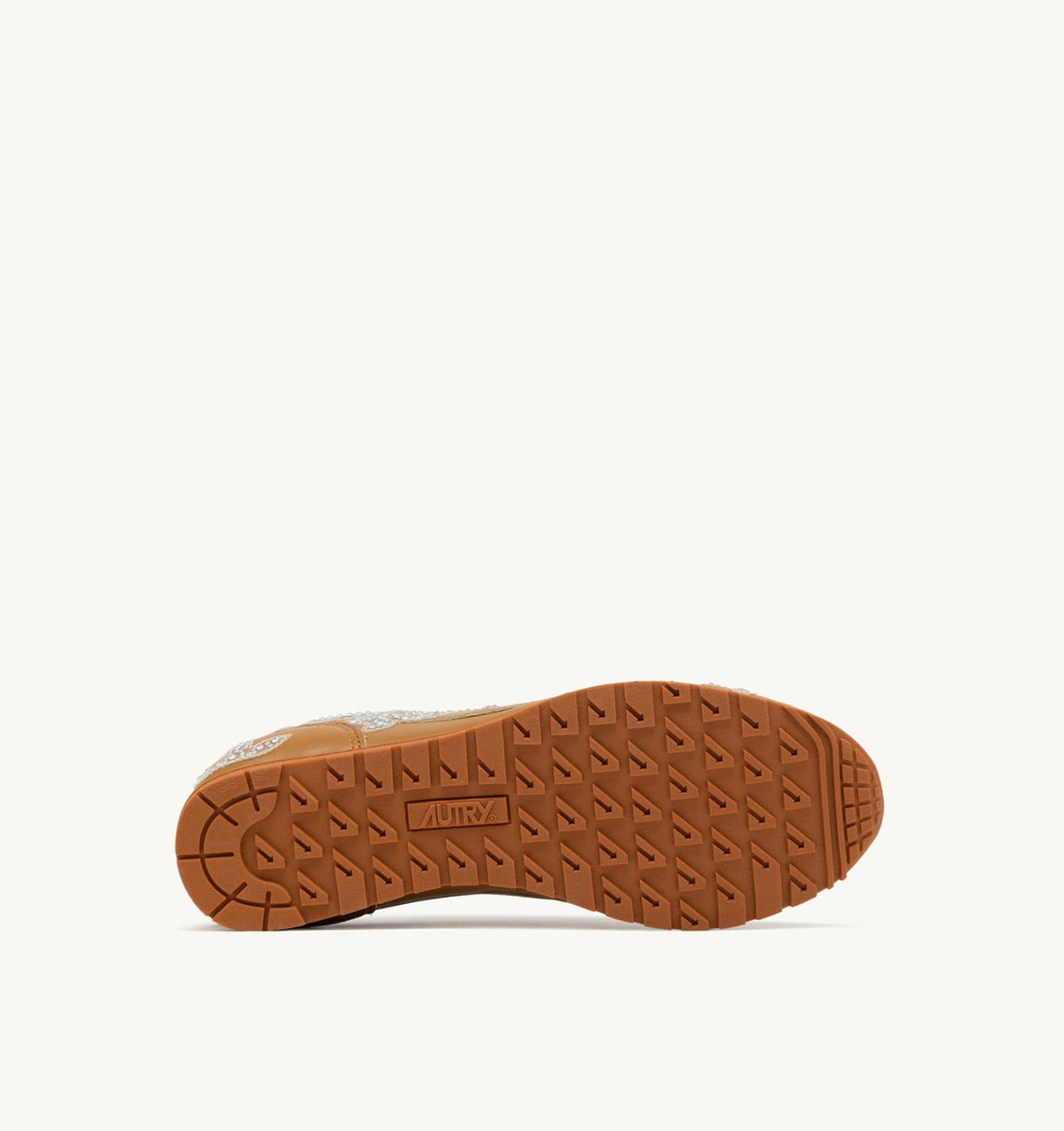 WINDSPIN SNEAKERS IN EARTH LEATHER WITH DECORATIONS - AUTRY Classic
