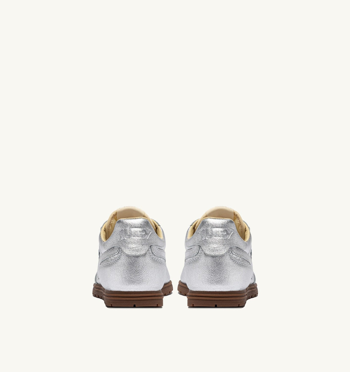WINDSPIN SNEAKERS IN SILVER TONE LAMINATED LEATHER - AUTRY Great Value