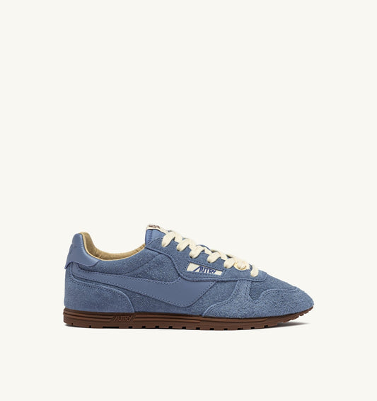 WINDSPIN SNEAKERS IN STREET SUEDE AND LEATHER - AUTRY Quality