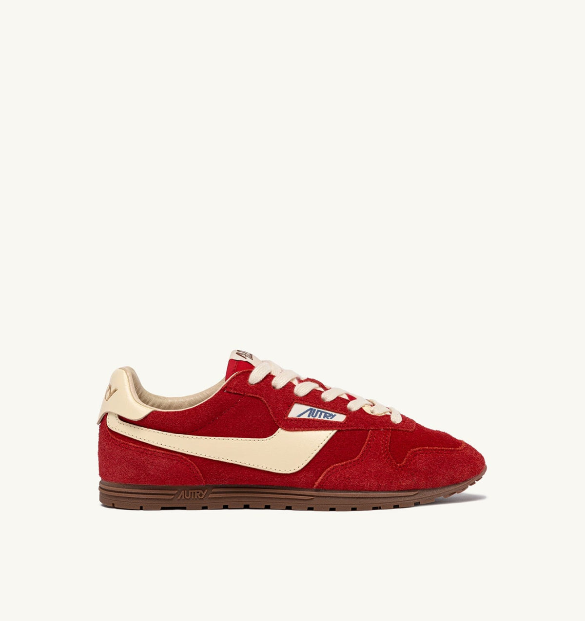 SNEAKERS WINDSPIN IN SUEDE AND LEATHER COLOR RUBY AND RUTABAGA - AUTRY Everyday