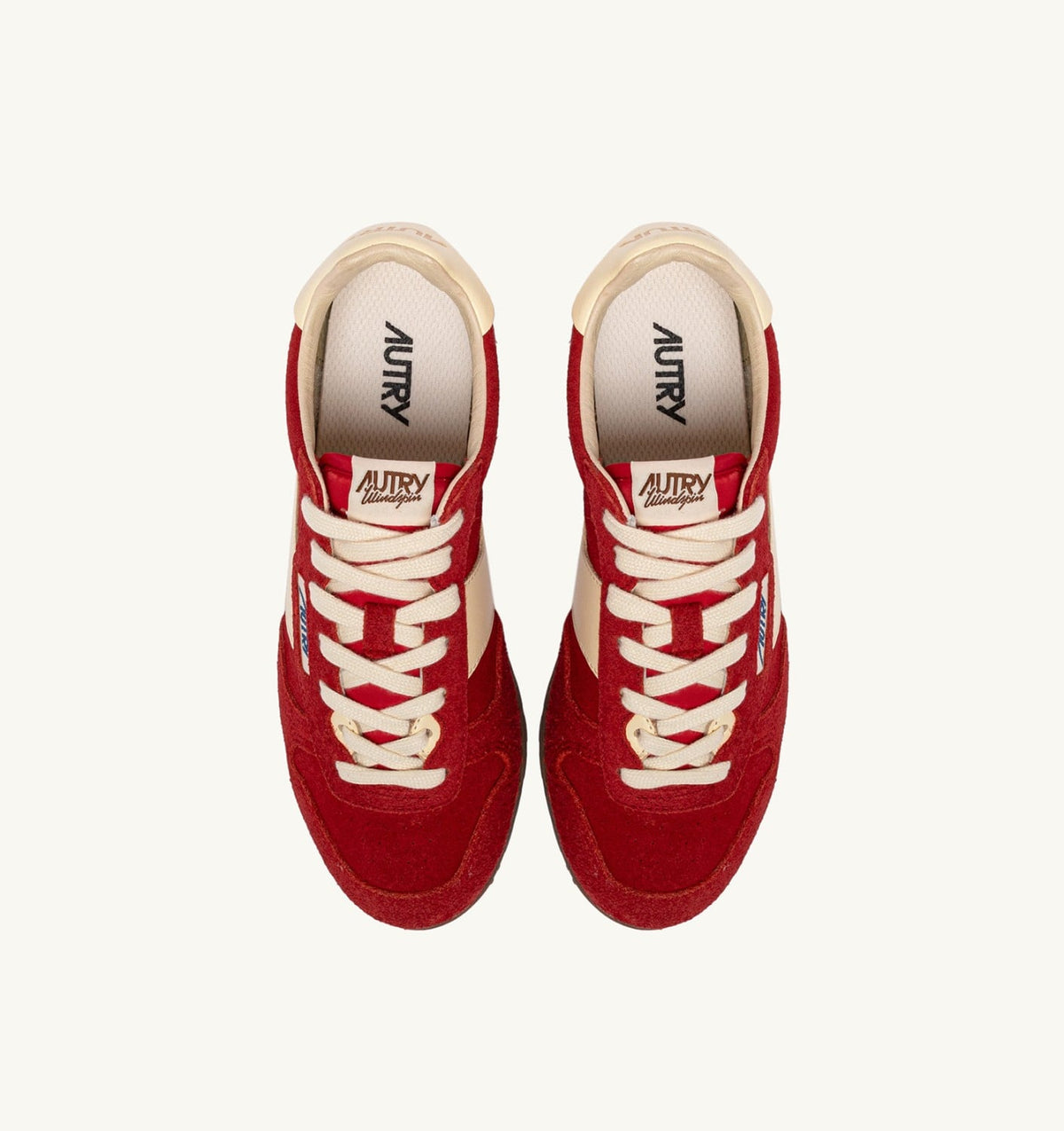 SNEAKERS WINDSPIN IN SUEDE AND LEATHER COLOR RUBY AND RUTABAGA - AUTRY Everyday