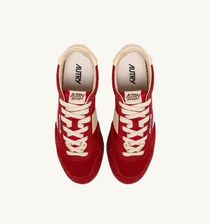 SNEAKERS WINDSPIN IN SUEDE AND LEATHER COLOR RUBY AND RUTABAGA - AUTRY Everyday