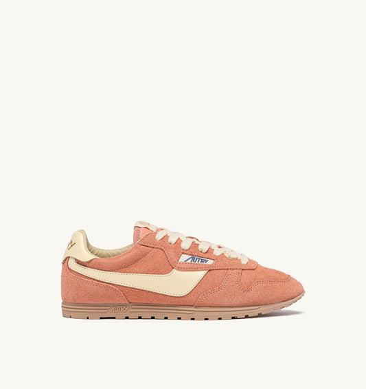 SNEAKERS WINDSPIN IN SUEDE AND LEATHER COLOR DAMASK AND RUTABAGA - AUTRY Value